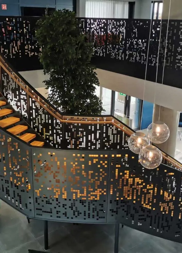 OMC Ballymun Student Accommodation Feature Staircase