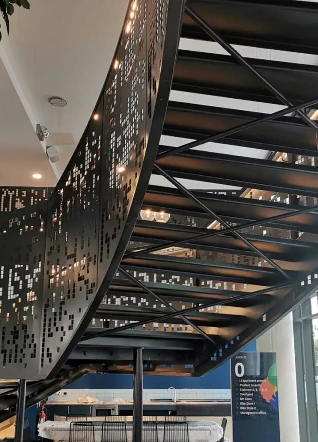 OMC Ballymun Student Accommodation Feature Staircase