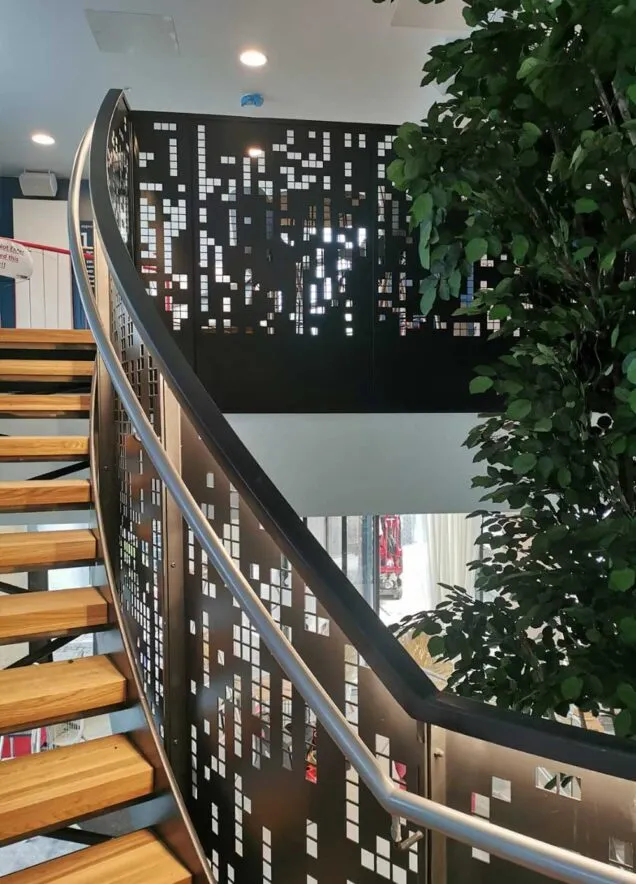 OMC Ballymun Student Accommodation Feature Staircase