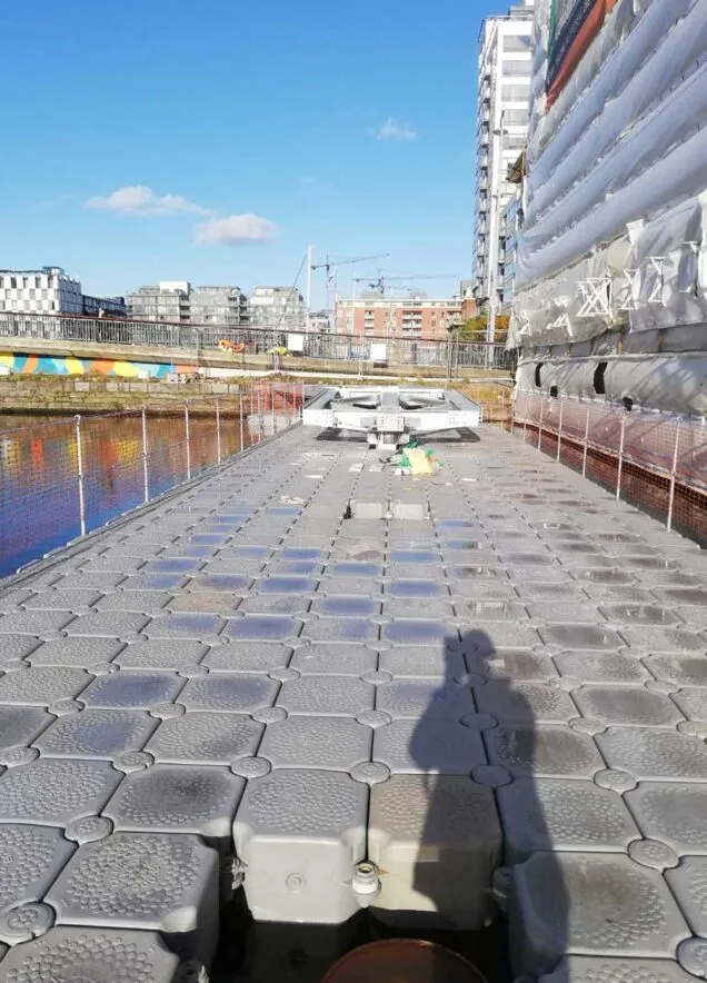 OMC Engineered Solutions - Boland's Quay Pedestrian Bridge Installation