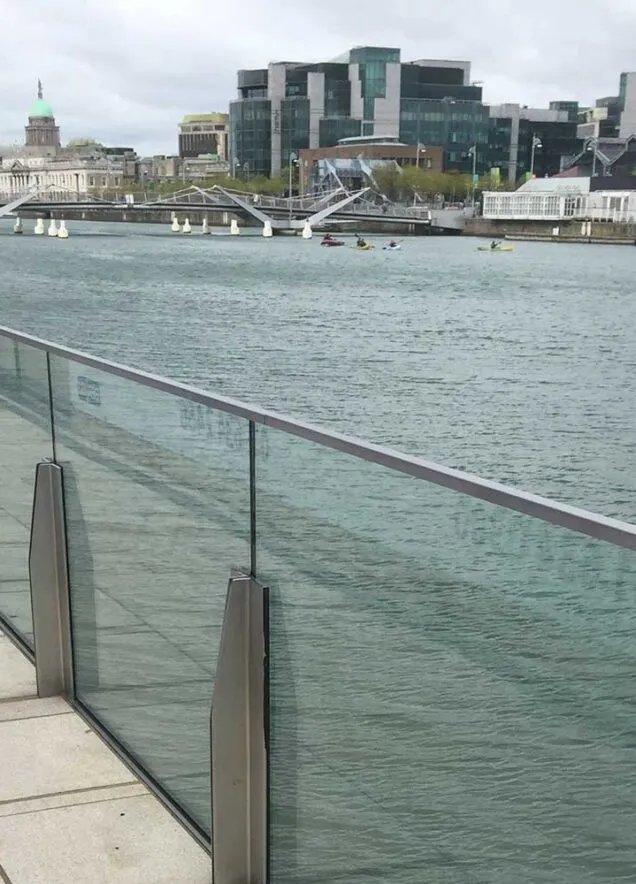 OMC Engineered Solutions - Feature stairs and flood prevention barriers at Sir John Rogerson's Quay